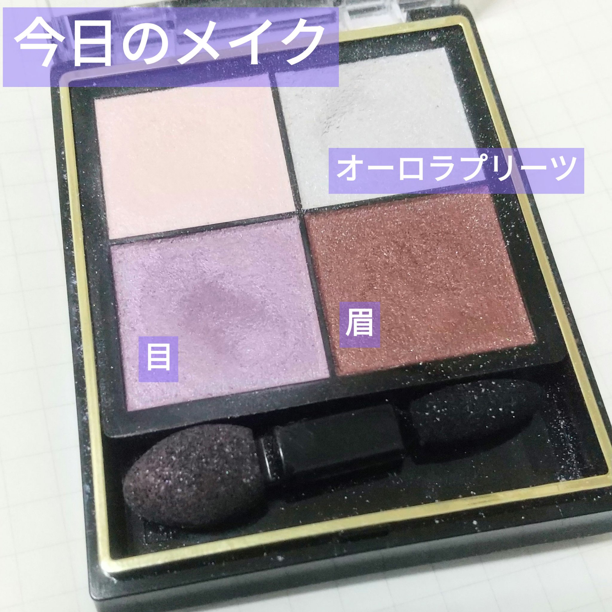 リアルクローズシャドウ CS10 オーロラプリーツ/excel/アイシャドウパレットを使ったクチコミ（1枚目）