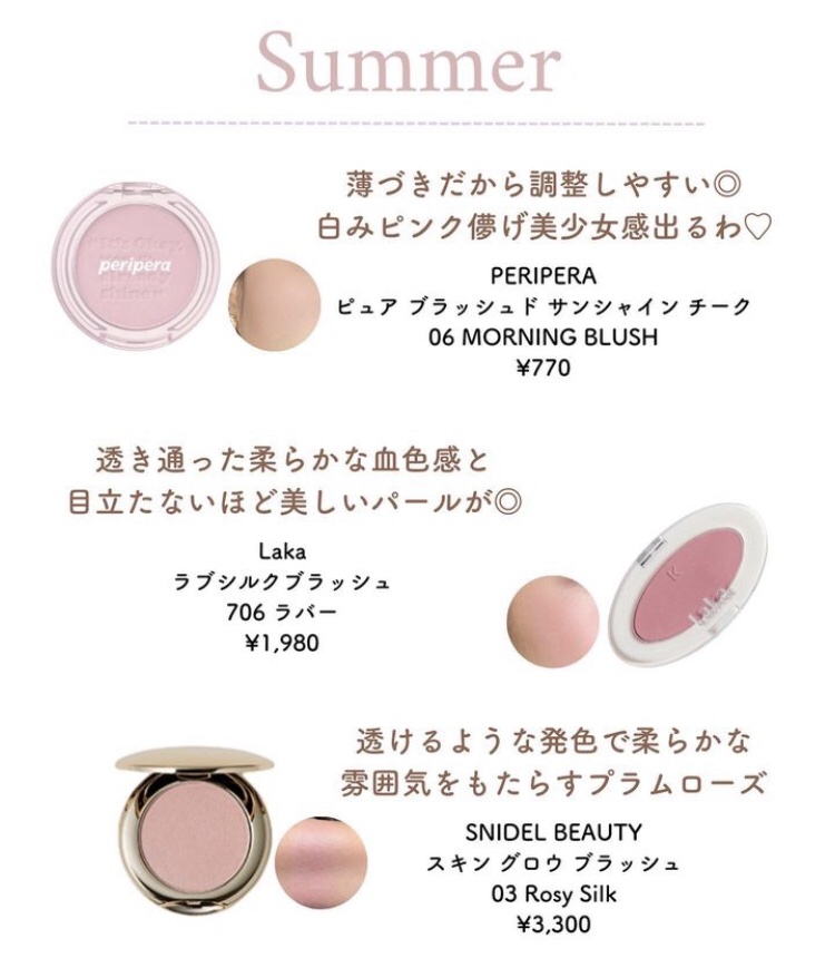 花神シリーズ チークブラッシュ/FlowerKnows/パウダーチークを使ったクチコミ（3枚目）