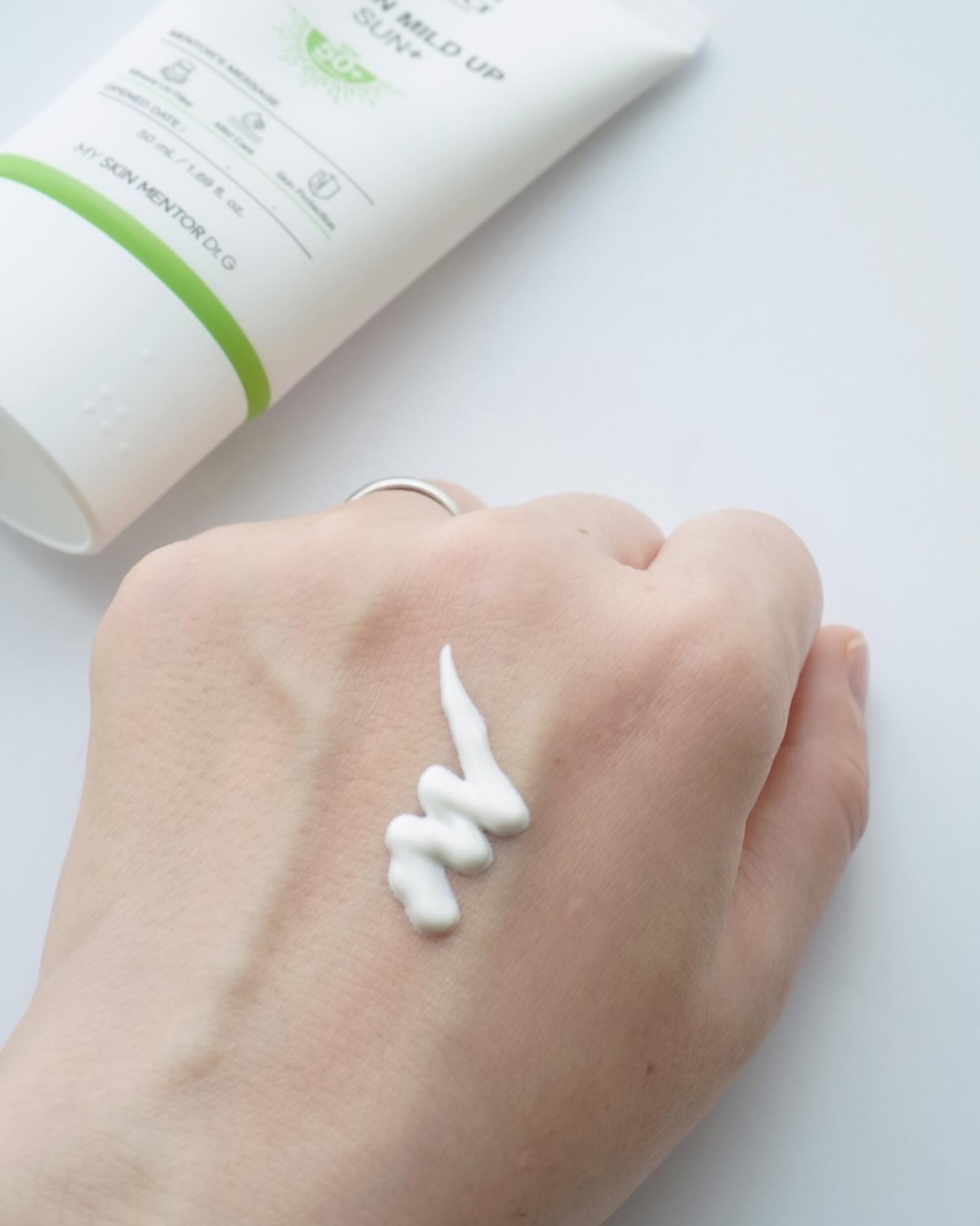 グリーンマイルドアップサンプラス/Dr.G/日焼け止めクリームを使ったクチコミ（3枚目）