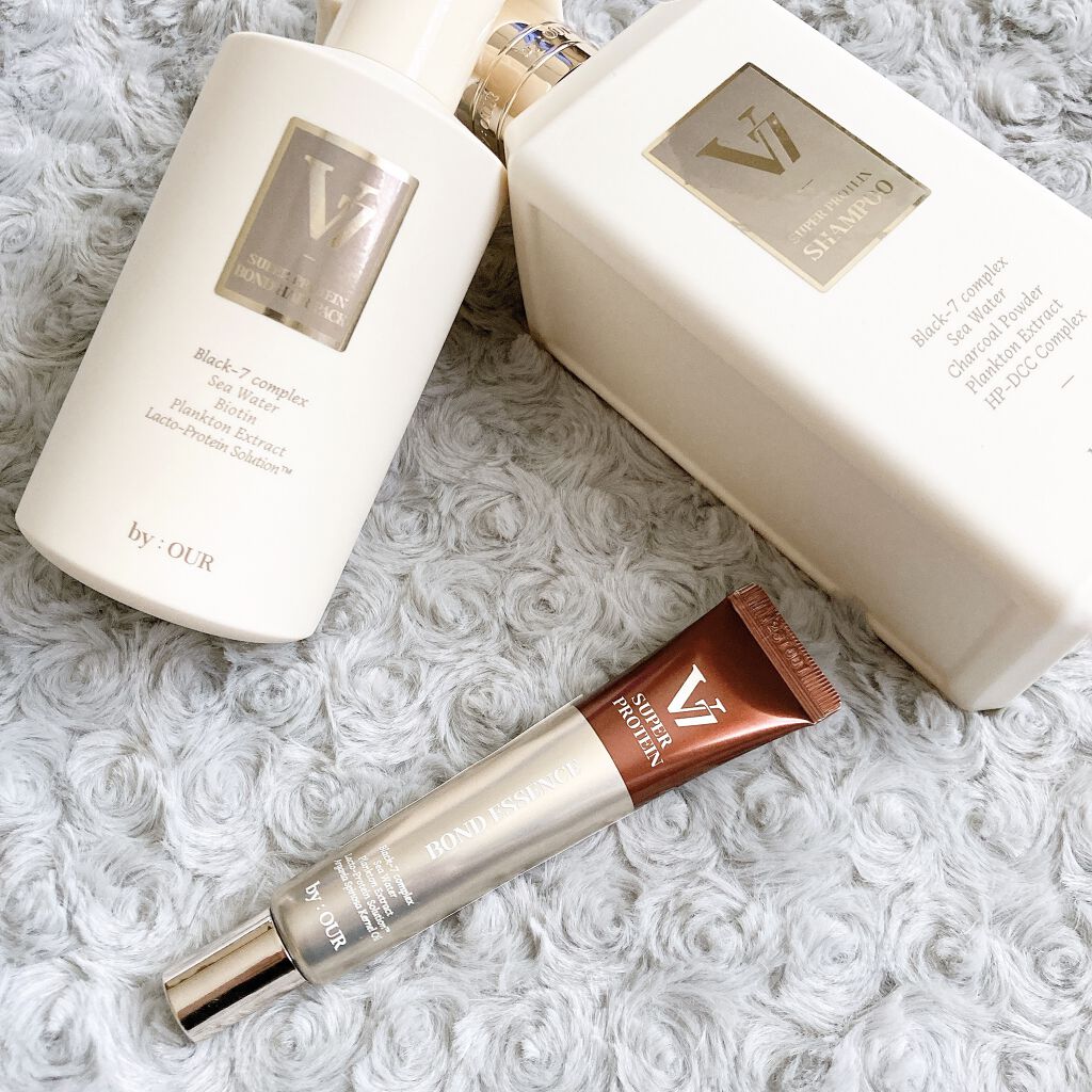 V7 スーパープロテイン ボンドヘアエッセンス/by : OUR/アウトバストリートメントを使ったクチコミ（1枚目）