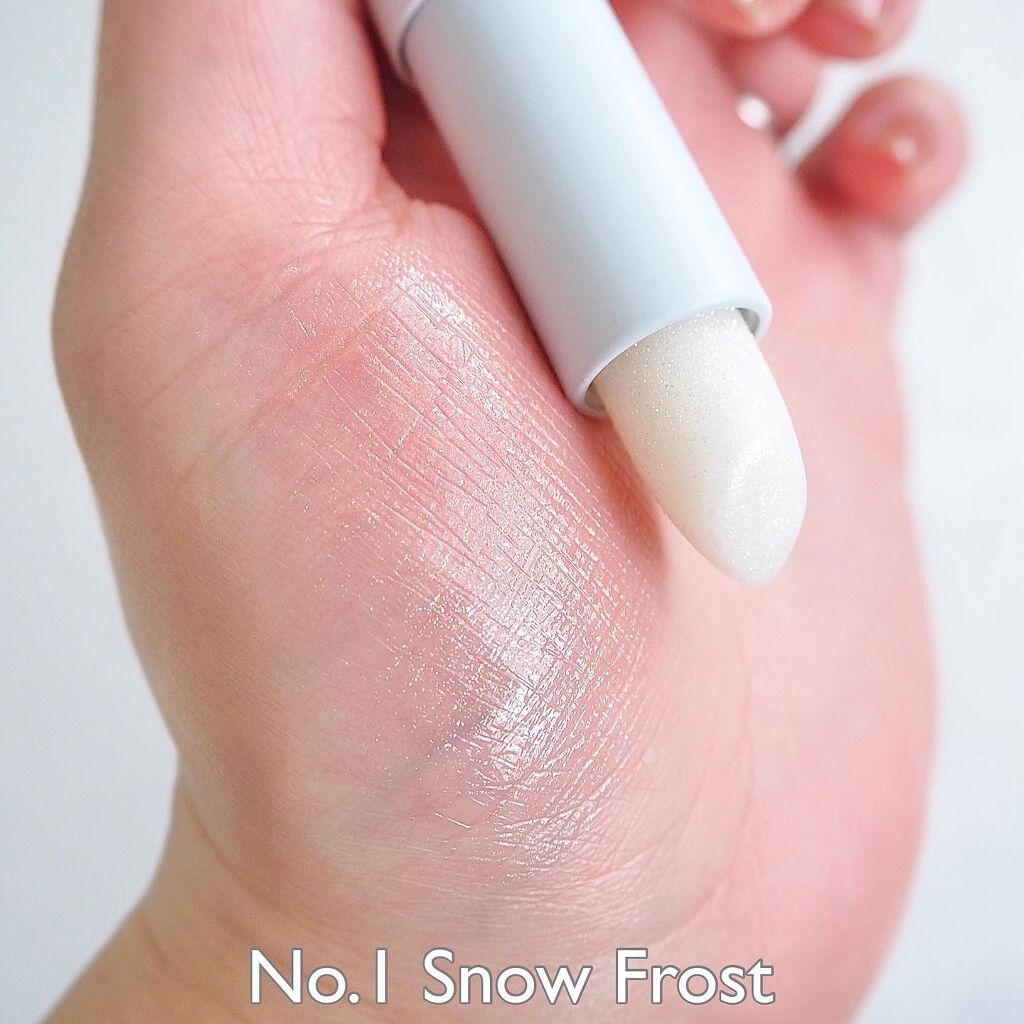 グレイシャーヴィーガンリップバーム NO.1  SNOW FROST スノウフロスト/unleashia/リップバームを使ったクチコミ（3枚目）
