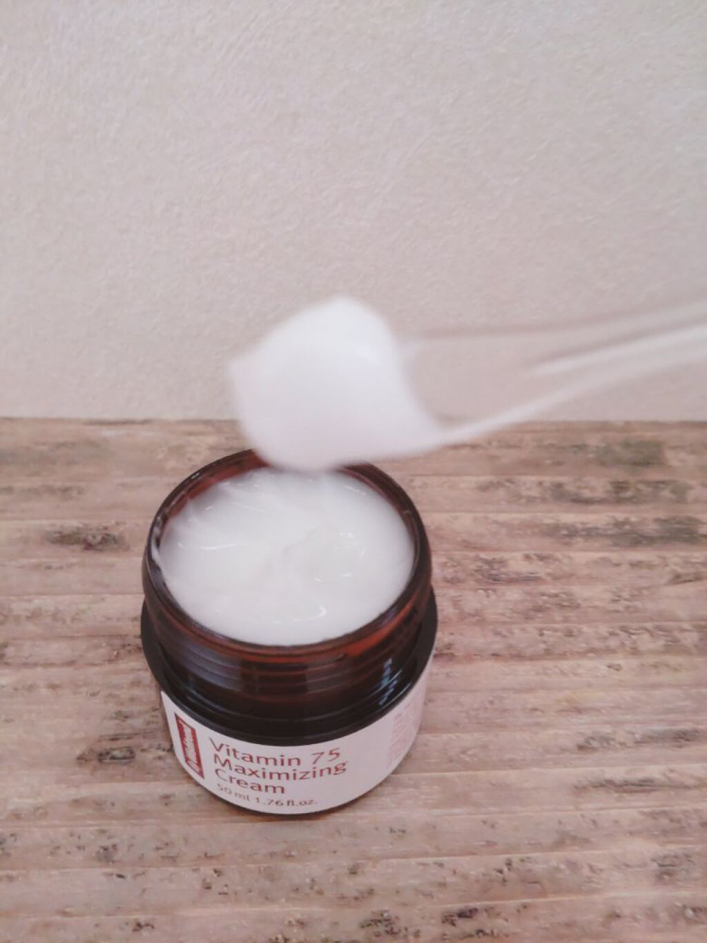 ビタミン75マキシマイジングクリーム/By Wishtrend/フェイスクリームを使ったクチコミ（2枚目）