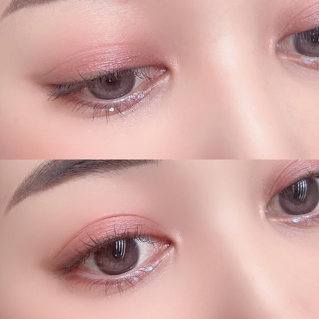 シャンパンアイグリッター/Peach C/グリッターを使ったクチコミ（2枚目）