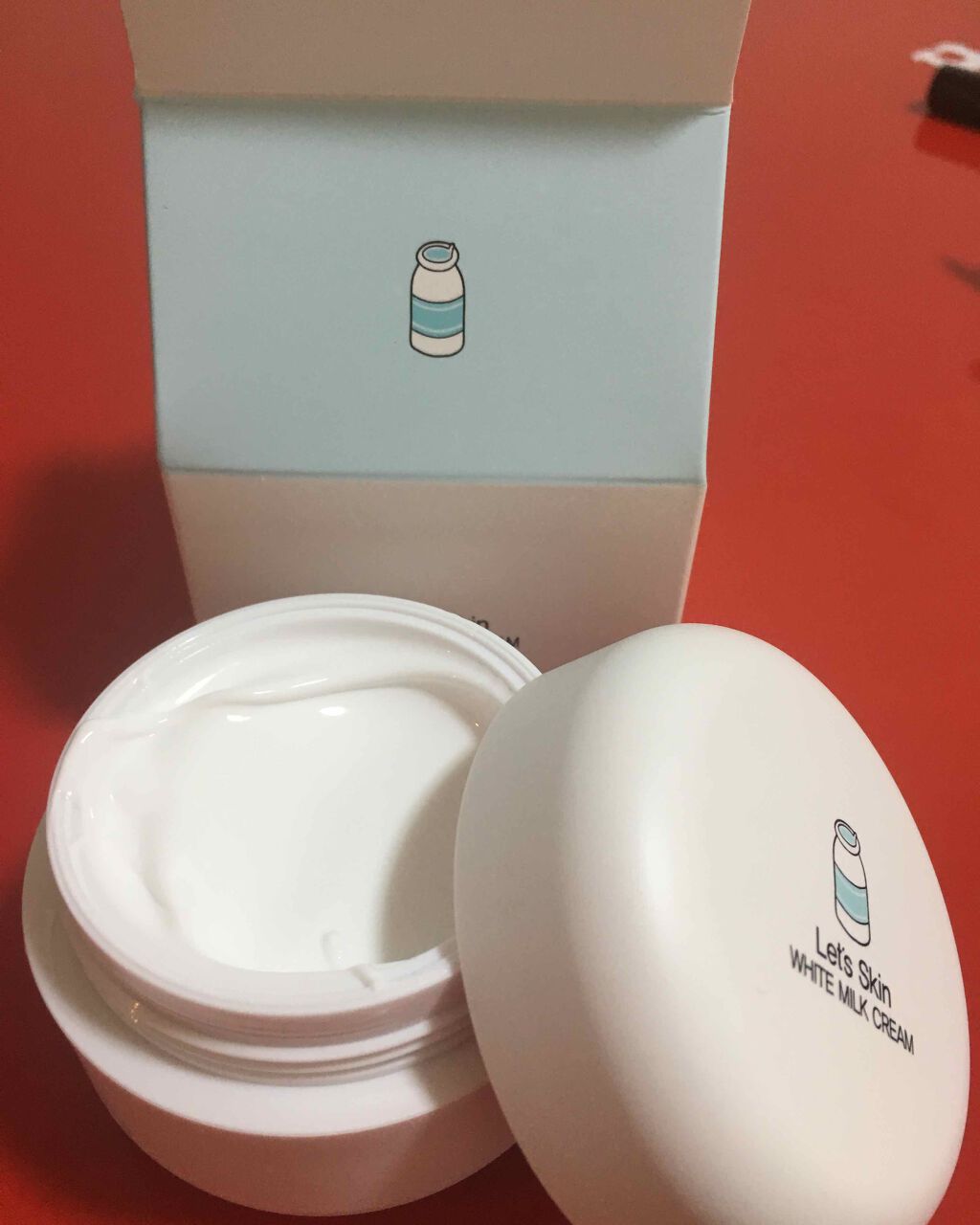 レッツスキン ホワイト ミルククリーム/SHINBEE JAPAN /フェイスクリームを使ったクチコミ（1枚目）