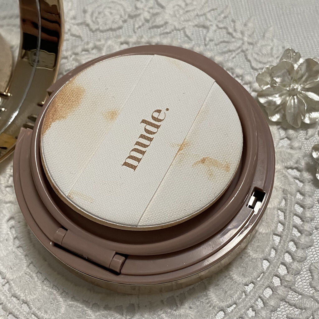 ハグクッション/mude./クッションファンデーションを使ったクチコミ（3枚目）