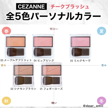 チークブラッシュ/CEZANNE/パウダーチークを使ったクチコミ(2枚目)