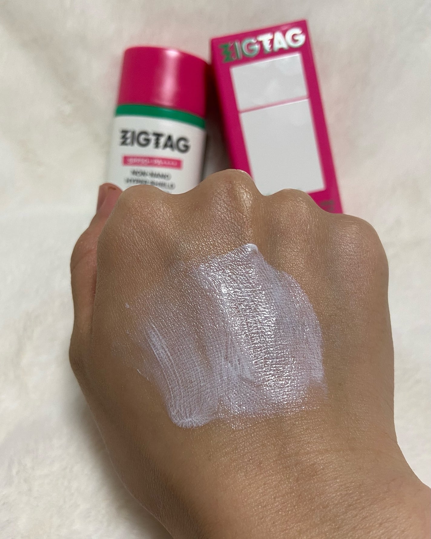 ノンナノハイパーシールドサンスクリーン/ZIGTAG/日焼け止めクリームを使ったクチコミ(5枚目)