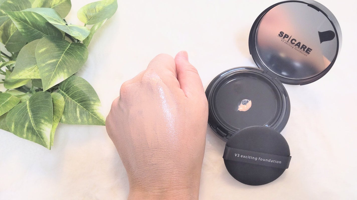V3 エキサイティングファンデーション/SPICARE/クッションファンデーションを使ったクチコミ(4枚目)