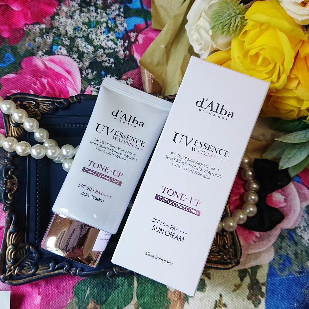 ダルバ ウォータフル トーンアップ サンクリーム(パープル)/ダルバ/日焼け止めクリームを使ったクチコミ(1枚目)