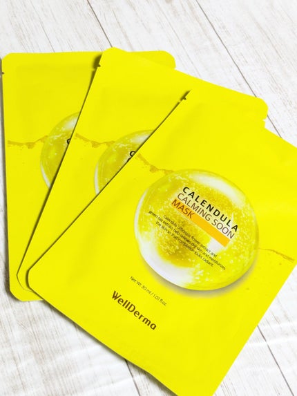 カレンデュラ カーミング 純マスクパック/WellDerma/シートマスク・パックを使ったクチコミ(6枚目)