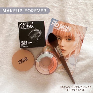 MAKE UP FOR EVER HDスキン ツイストライトのクチコミ「〖MAKE UP FOR EVER〗チークブラシ160
HDスキン ツイストライト 02

‥.....」（1枚目）