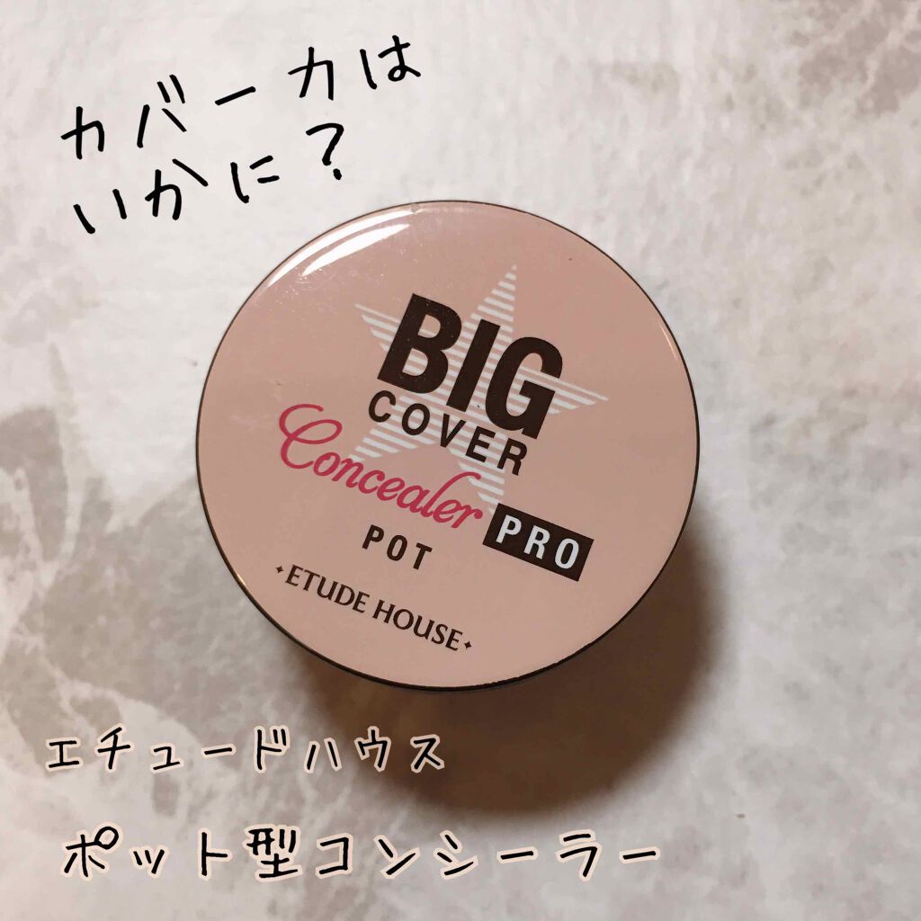 ビッグカバー コンシーラー ポット/ETUDE/クリームコンシーラーを使ったクチコミ（1枚目）