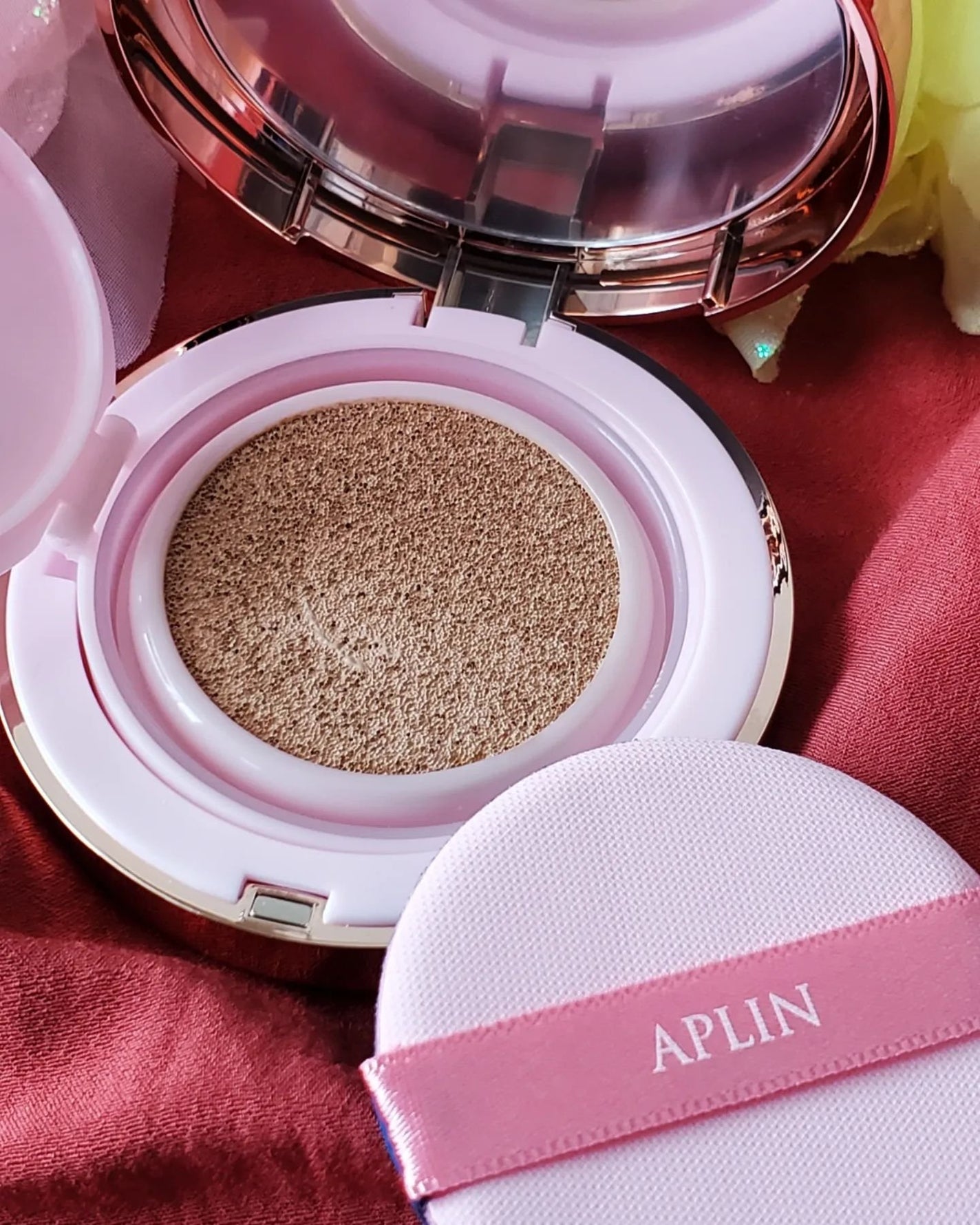 ピンクティーツリーカバーアップグロウクッション/APLIN/クッションファンデーションを使ったクチコミ(2枚目)