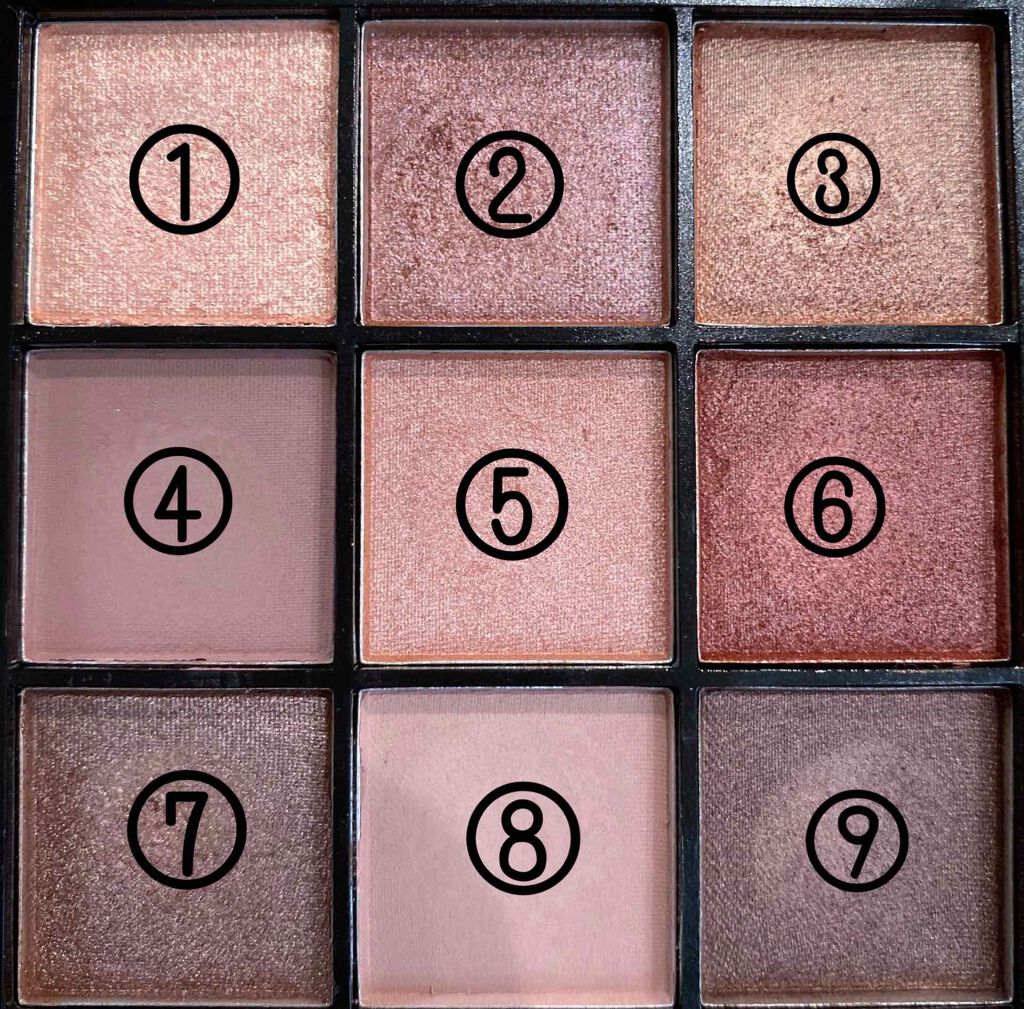 UR GLAM BLOOMING EYE COLOR PALETTE/U R GLAM/アイシャドウパレットを使ったクチコミ(2枚目)