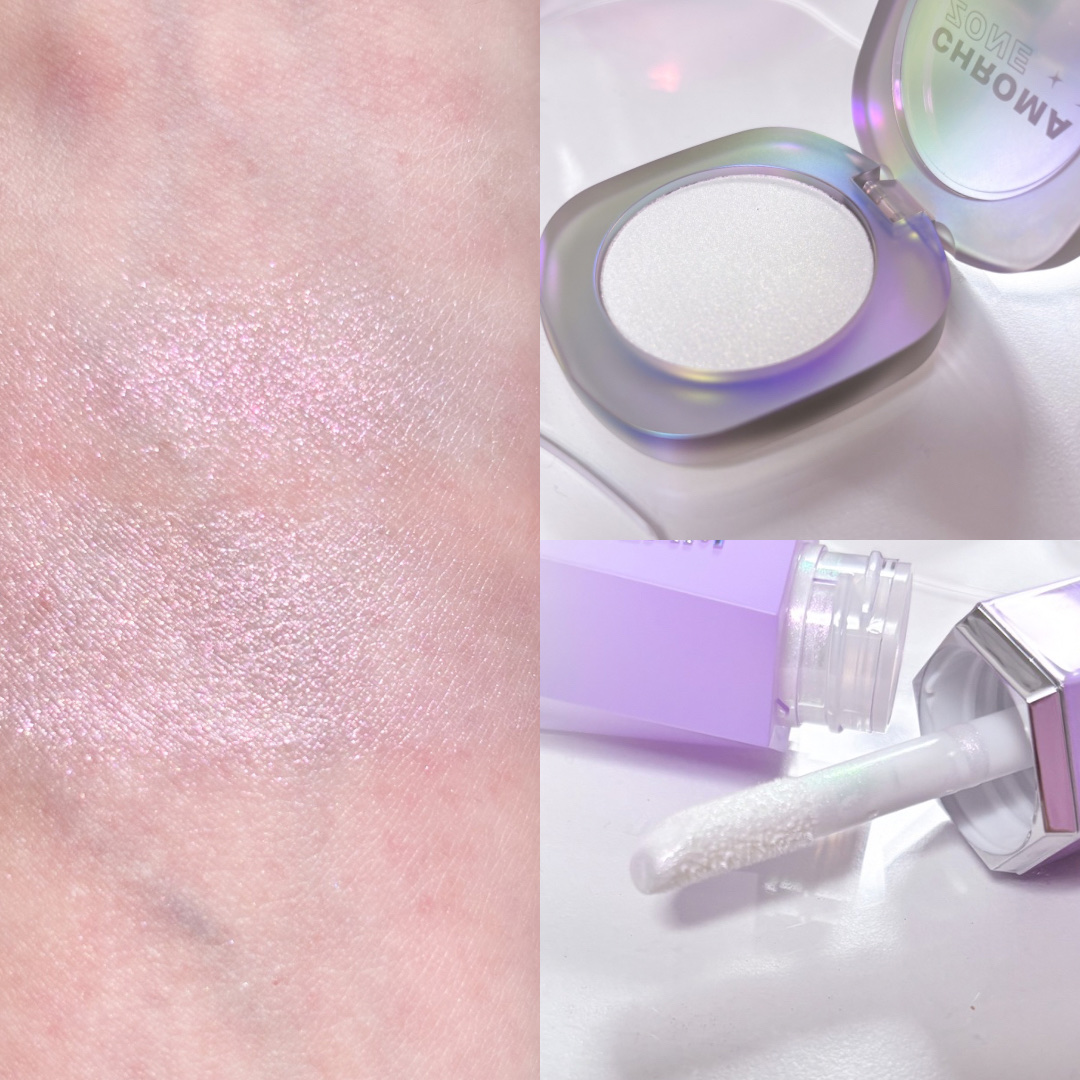 Chroma Zone マルチクローム ハイライター/SHEGLAM/パウダーハイライトを使ったクチコミ（3枚目）