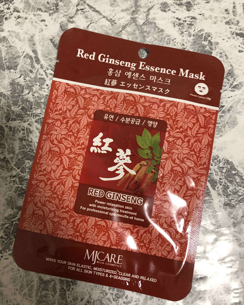 紅参エッセンスマスク/MJ-Care/シートマスク・パックを使ったクチコミ（1枚目）