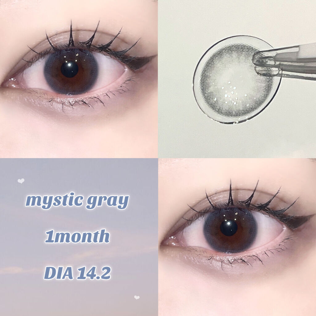 メローズ(Mellows) ミスティックグレー/OLOLA/カラーコンタクトレンズを使ったクチコミ（1枚目）