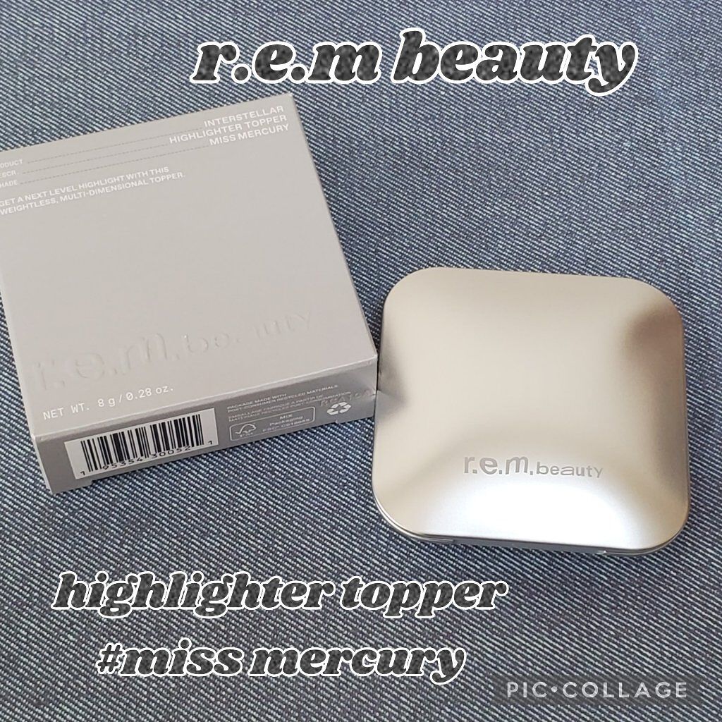 highlighter topper/r.e.m.beauty/プレストパウダーを使ったクチコミ（1枚目）