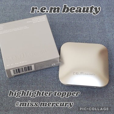 highlighter topper/r.e.m.beauty/プレストパウダーを使ったクチコミ（1枚目）