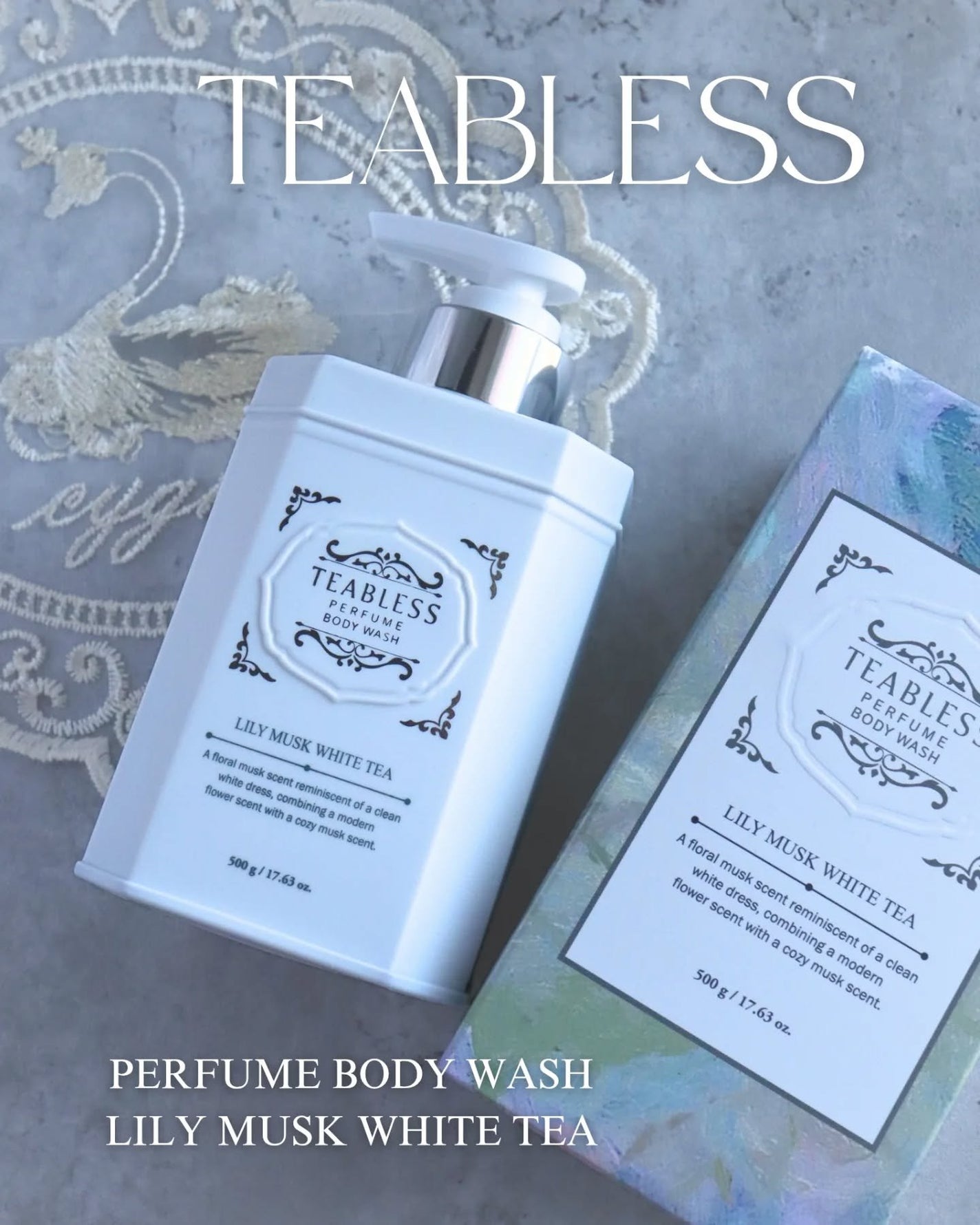 パフュームボディウォッシュ リリームスクホワイトティー/TEABLESS/ボディソープを使ったクチコミ(1枚目)