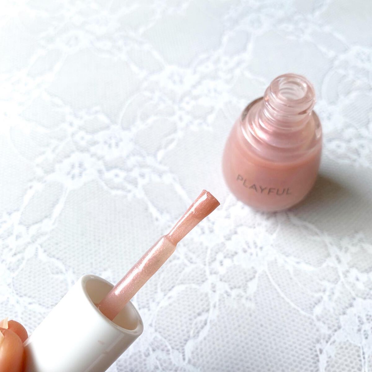 プレイフル プリズムモイストコート/PLAYFUL/オールインワンネイルを使ったクチコミ（2枚目）