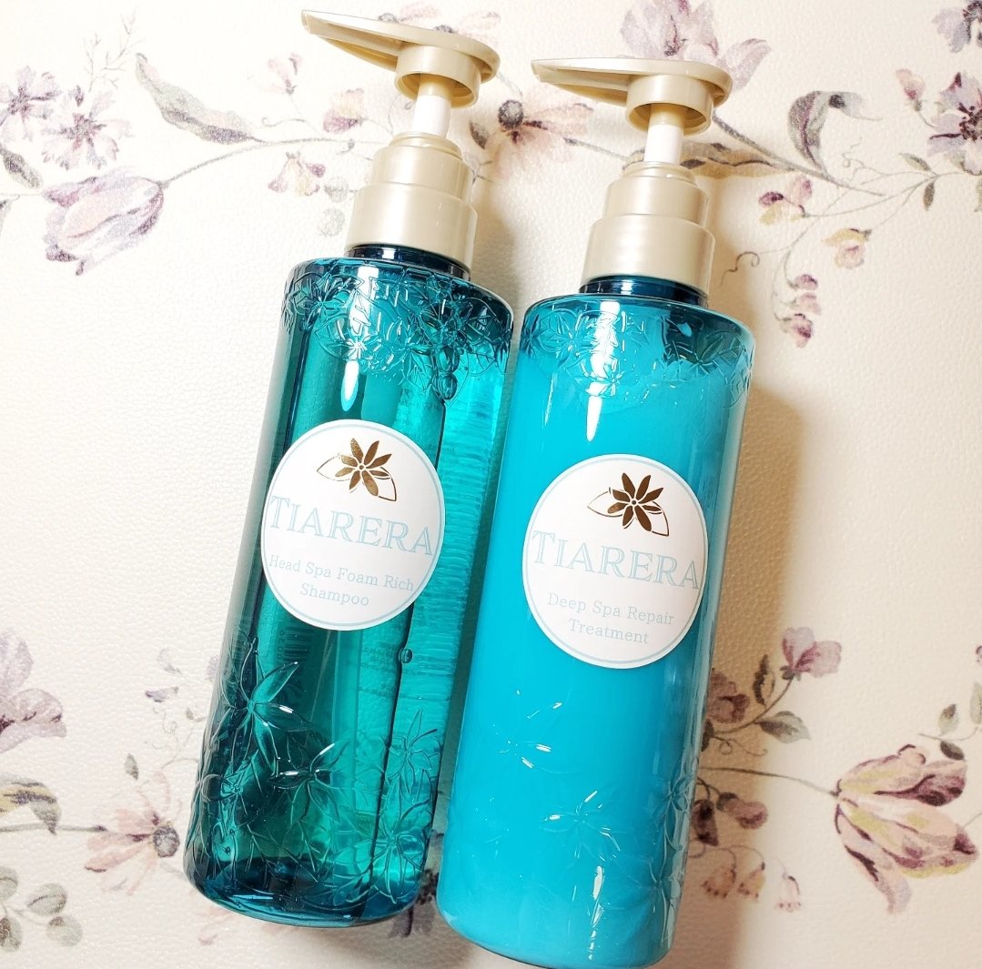 ヘッドスパフォームリッチシャンプー／ディープスパリペアトリートメント/TIARERA/市販シャンプーを使ったクチコミ（1枚目）