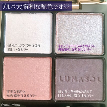 アイカラーレーション/LUNASOL/アイシャドウパレットを使ったクチコミ(3枚目)
