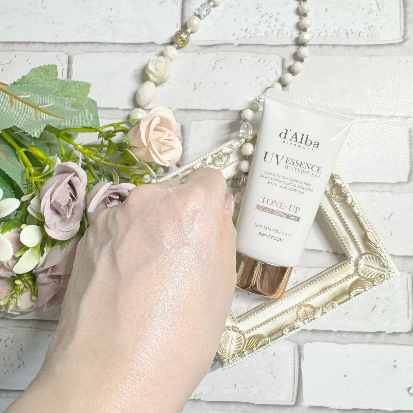 ウォータフルトーンアップサンクリーム/ダルバ/日焼け止めクリームを使ったクチコミ(5枚目)