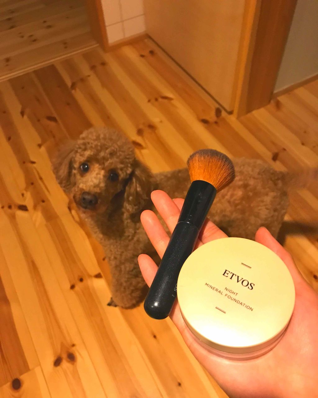 ナイトミネラルファンデーション/エトヴォス/ルースパウダーを使ったクチコミ（1枚目）