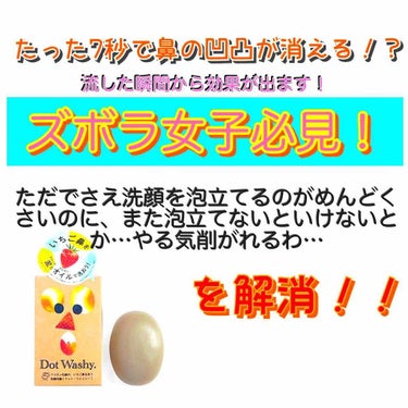 ドットウォッシー洗顔石鹸(旧)/ペリカン石鹸/洗顔石鹸を使ったクチコミ（1枚目）