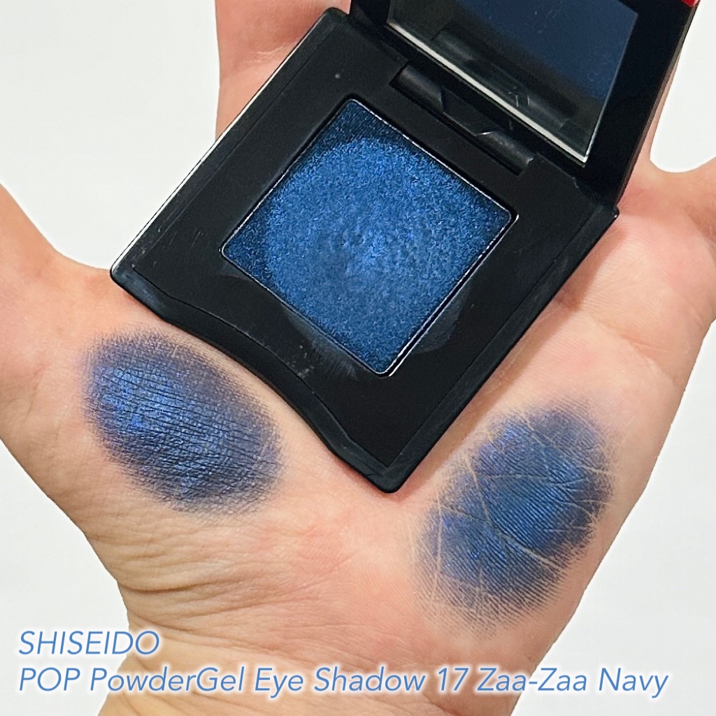 SHISEIDO ポップ パウダージェル アイシャドウのクチコミ「\夜空みたいな綺麗なブルー🌌💙/

────────────
♡SHISEIDO Pop Po.....」（2枚目）