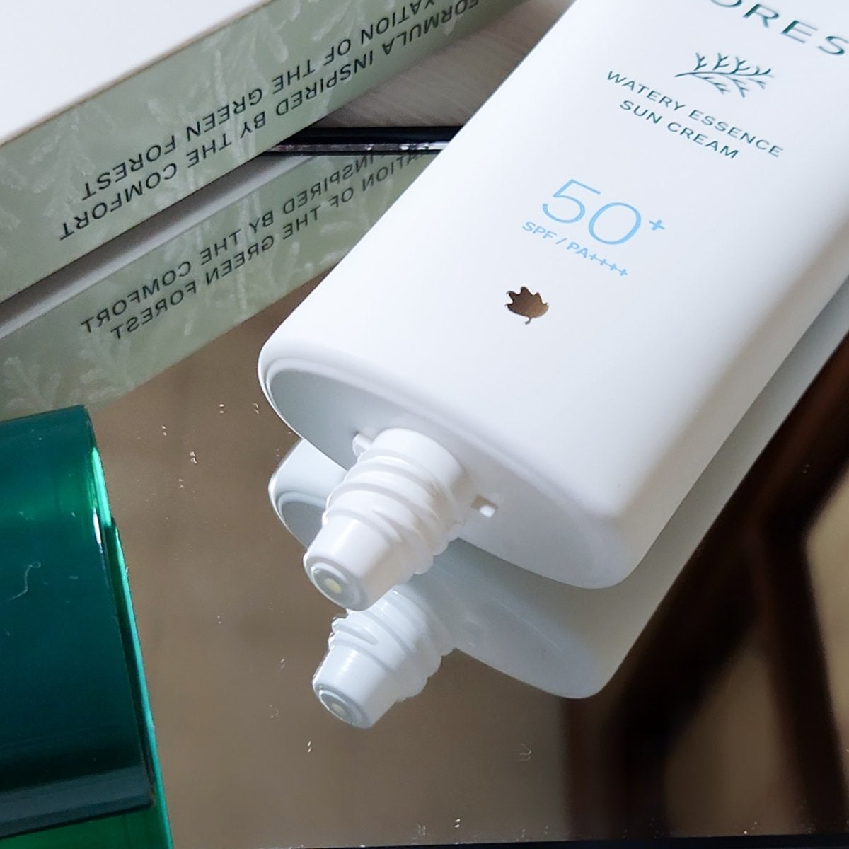 ウォータリーエッセンスUVクリーム/FoRest by Greenfinger/日焼け止めクリームを使ったクチコミ(2枚目)