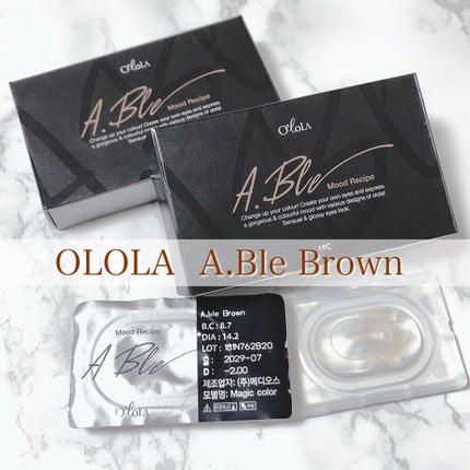 エーブルグレー(A.ble Gray)/OLOLA/カラーコンタクトレンズを使ったクチコミ(4枚目)