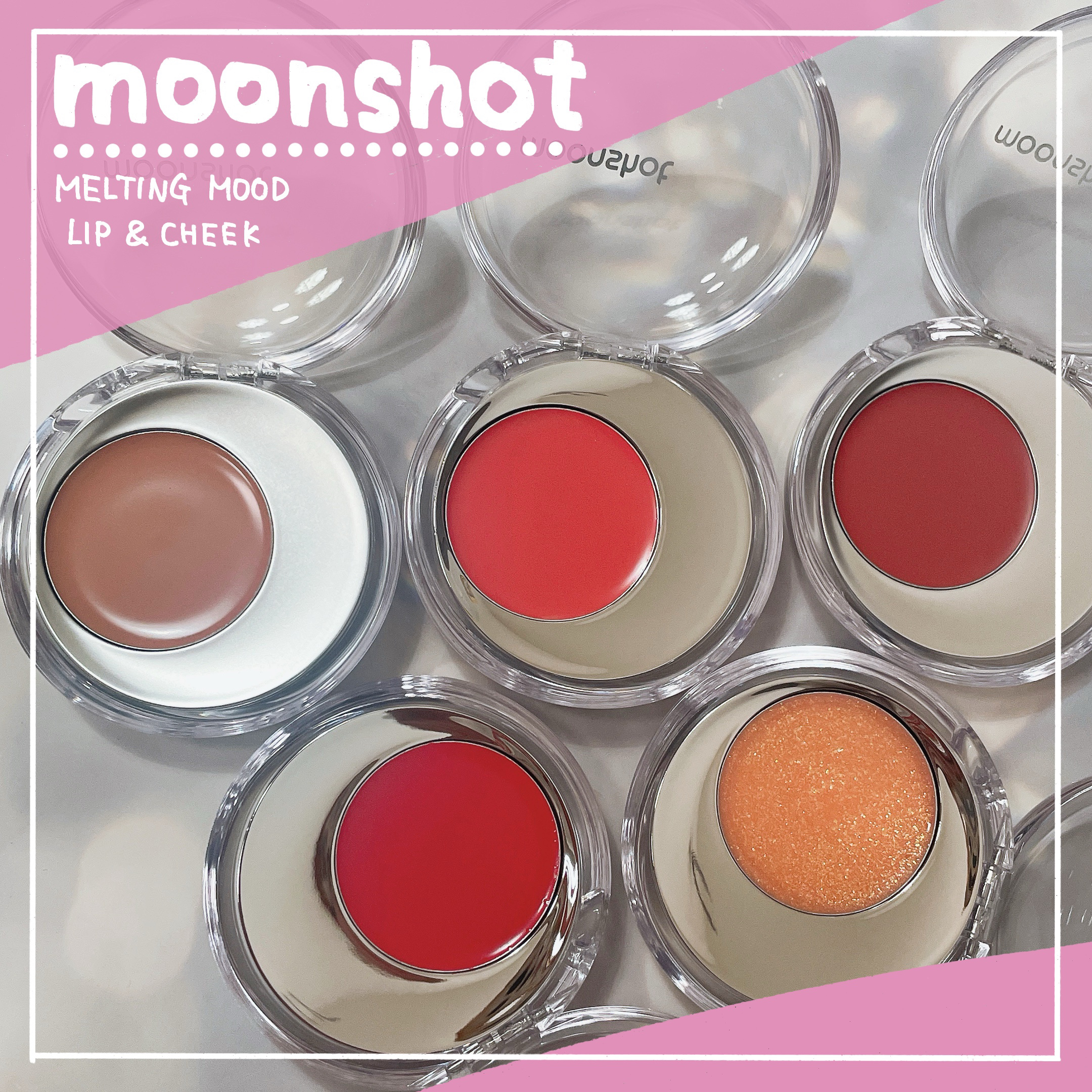 メルティングムードリップ&チーク/moonshot/ジェル・クリームチークを使ったクチコミ（1枚目）