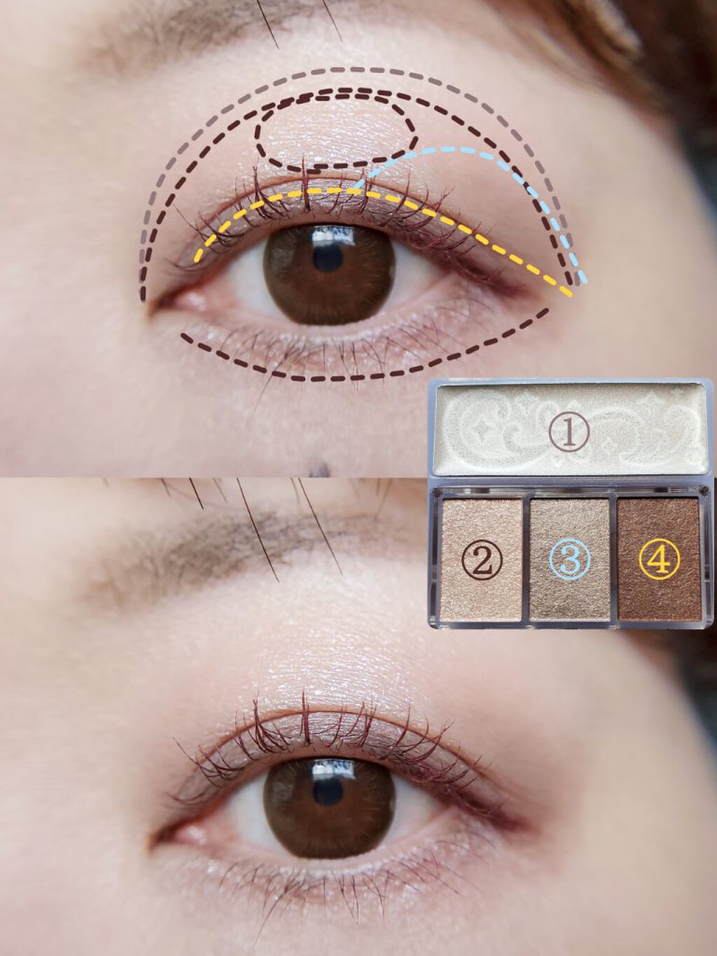 マジョルック(イルミネーター)/MAJOLICA MAJORCA/アイシャドウパレットを使ったクチコミ（3枚目）