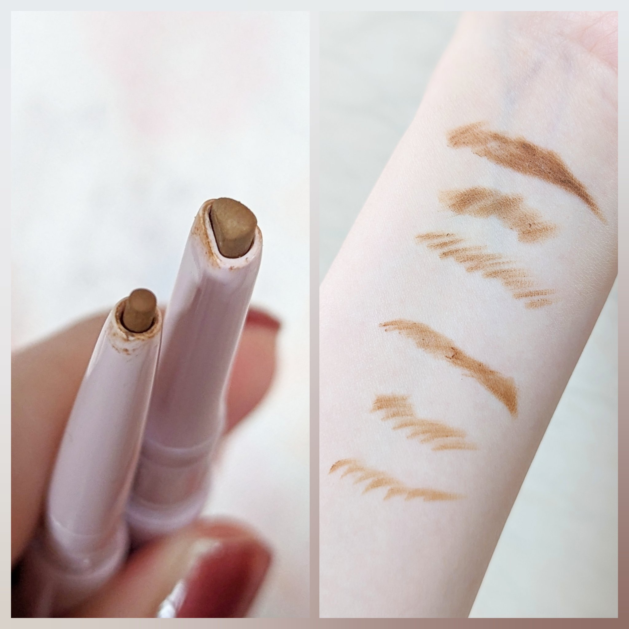 ウォータープルーフ アイブロウ （しずく型芯） 03 ライトブラウン/FASIO/アイブロウペンシルを使ったクチコミ（3枚目）