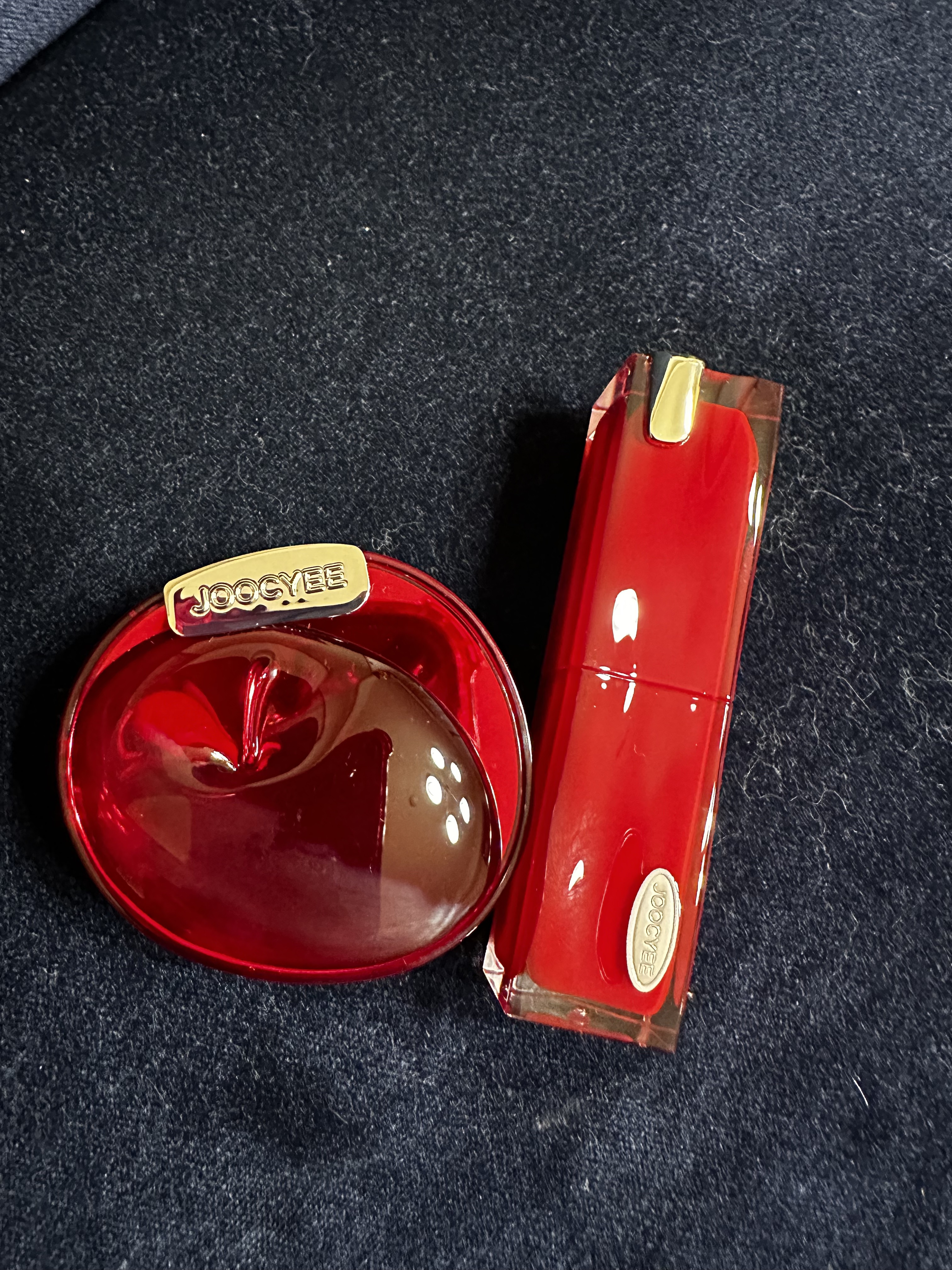 APPLE YOU グレーズフィルムルージュ #525 完熟メープル/Joocyee/口紅を使ったクチコミ（1枚目）