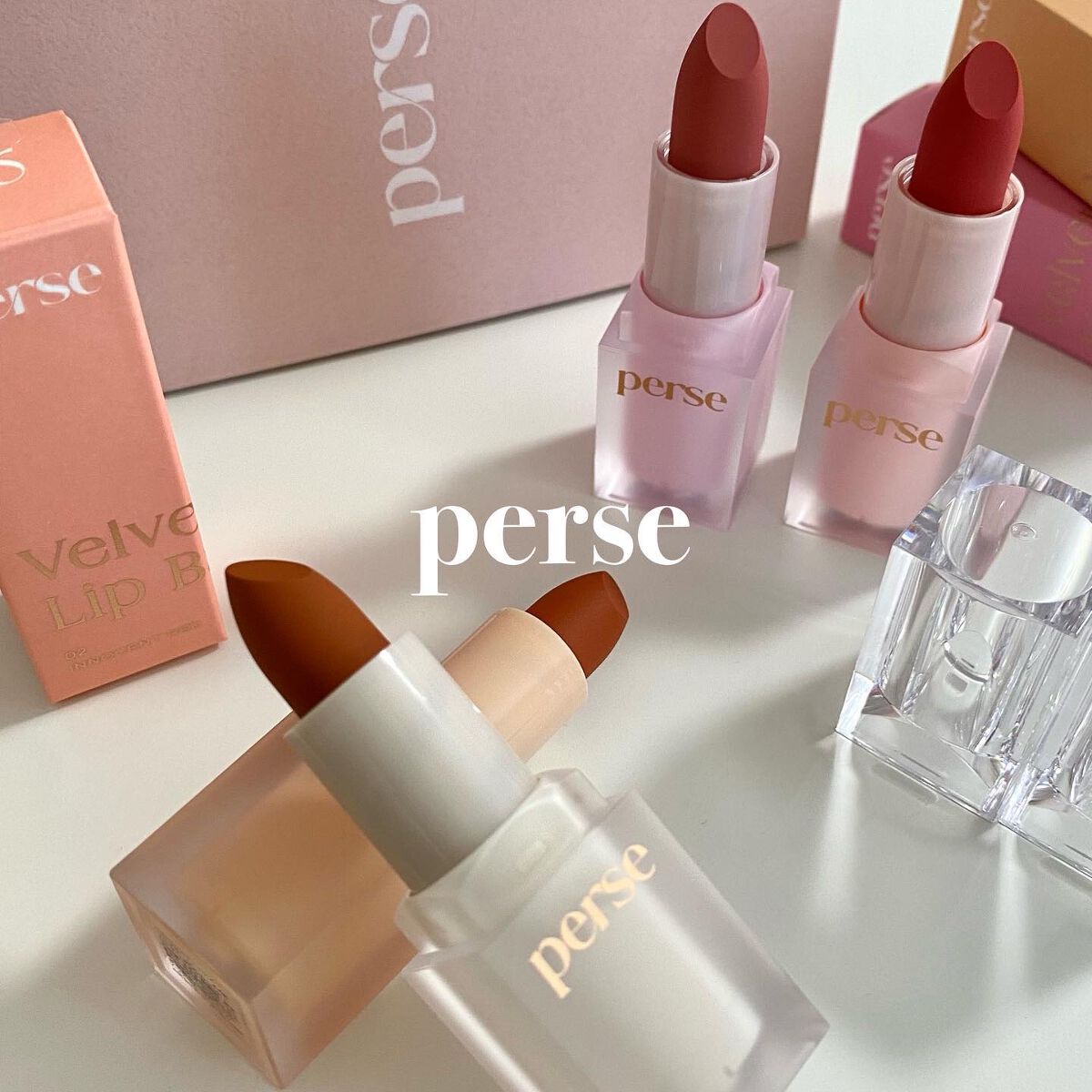 ベルベットフィックスリップバーム/perse/リップバームを使ったクチコミ(1枚目)