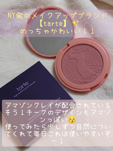 tarte Amazonian Clay 12-Hour Blushのクチコミ「𓍯𓈒𓏸︎︎︎︎tarte Amazonian Clay 12-Hour Blush

✼••┈.....」（2枚目）