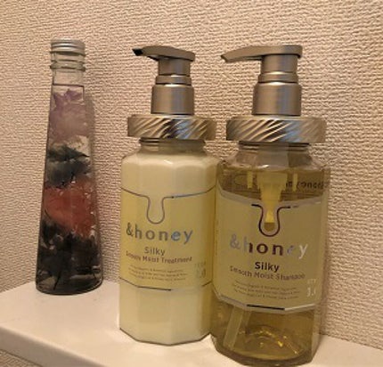 シルキー スムースモイスチャー シャンプー 1.0/ヘアトリートメント 2.0/&honey/市販シャンプーを使ったクチコミ(1枚目)