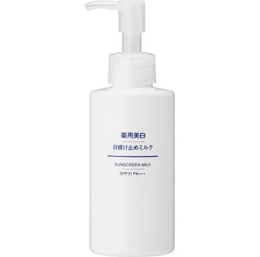 薬用美白 日焼け止めミルク SPF31 PA+++/無印良品/日焼け止め・UVケアを使ったクチコミ（1枚目）