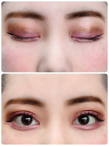 U R GLAM UR GLAM　VELVET EYE COLOR PALETTEのクチコミ「＼💖ピンクブラウンカラーメイク💖／

ということで、今回は、UR GLAM様の、アイシャドウパ.....」（3枚目）