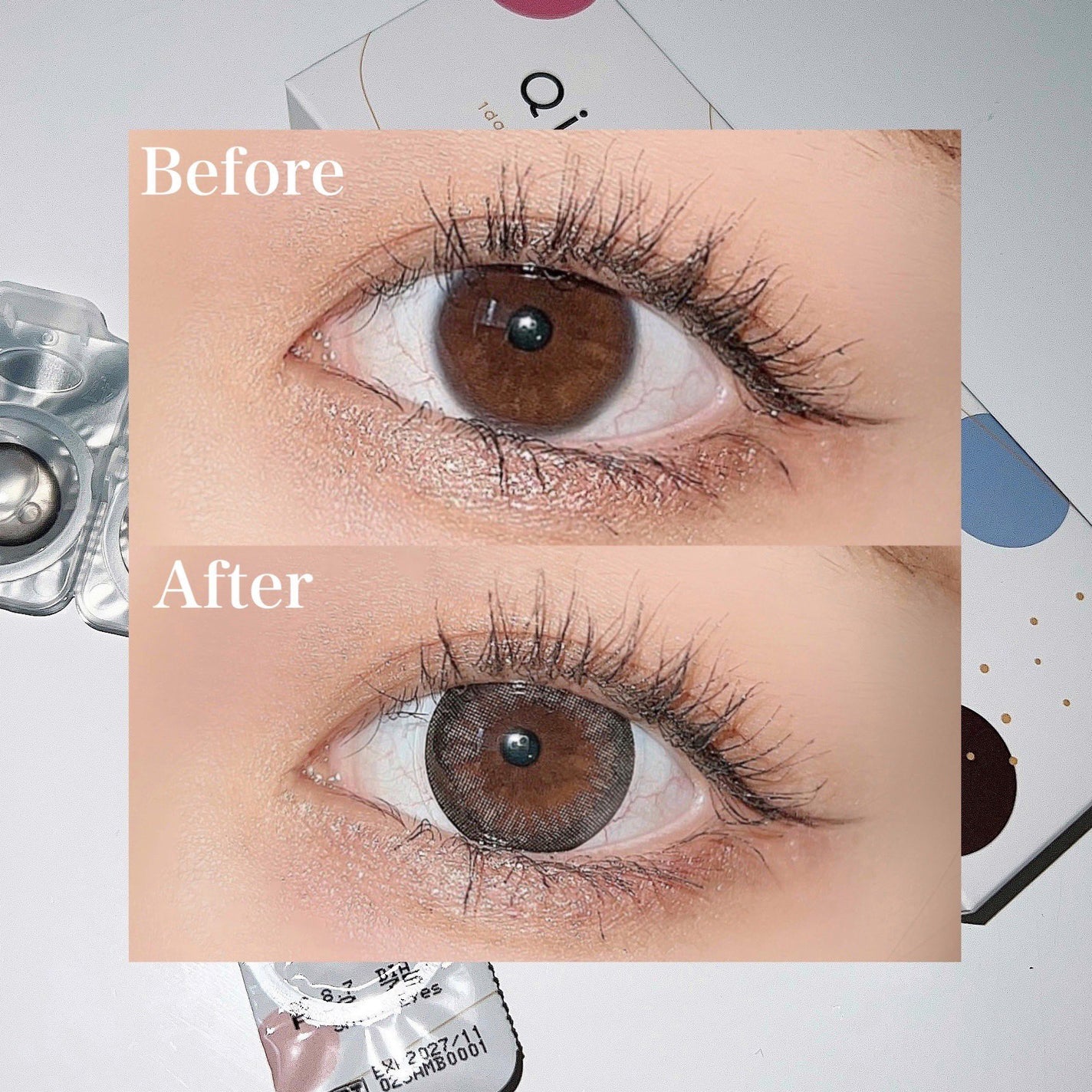 キエトワンデーカラー/Qieto/カラーコンタクトレンズを使ったクチコミ(3枚目)