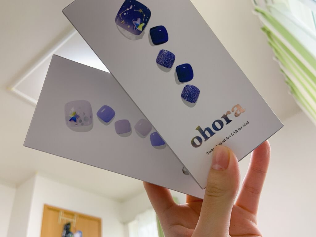 セミキュアジェルネイル(ペディキュア)/ohora/ネイルシールを使ったクチコミ（1枚目）