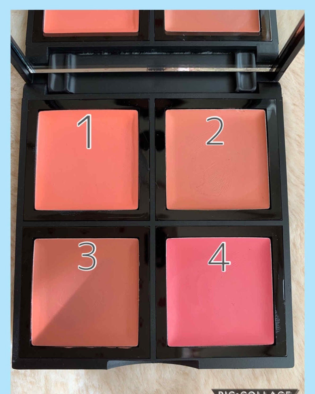 クリーム ブラッシュ パレット/e.l.f. Cosmetics/ジェル・クリームチークを使ったクチコミ(1枚目)