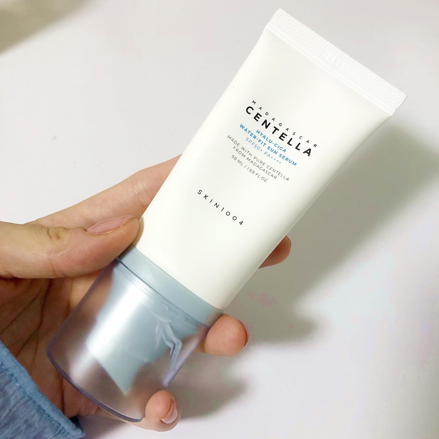 ヒアルーシカ ウォーターフィット サンセラム/SKIN1004/日焼け止めローションを使ったクチコミ(2枚目)