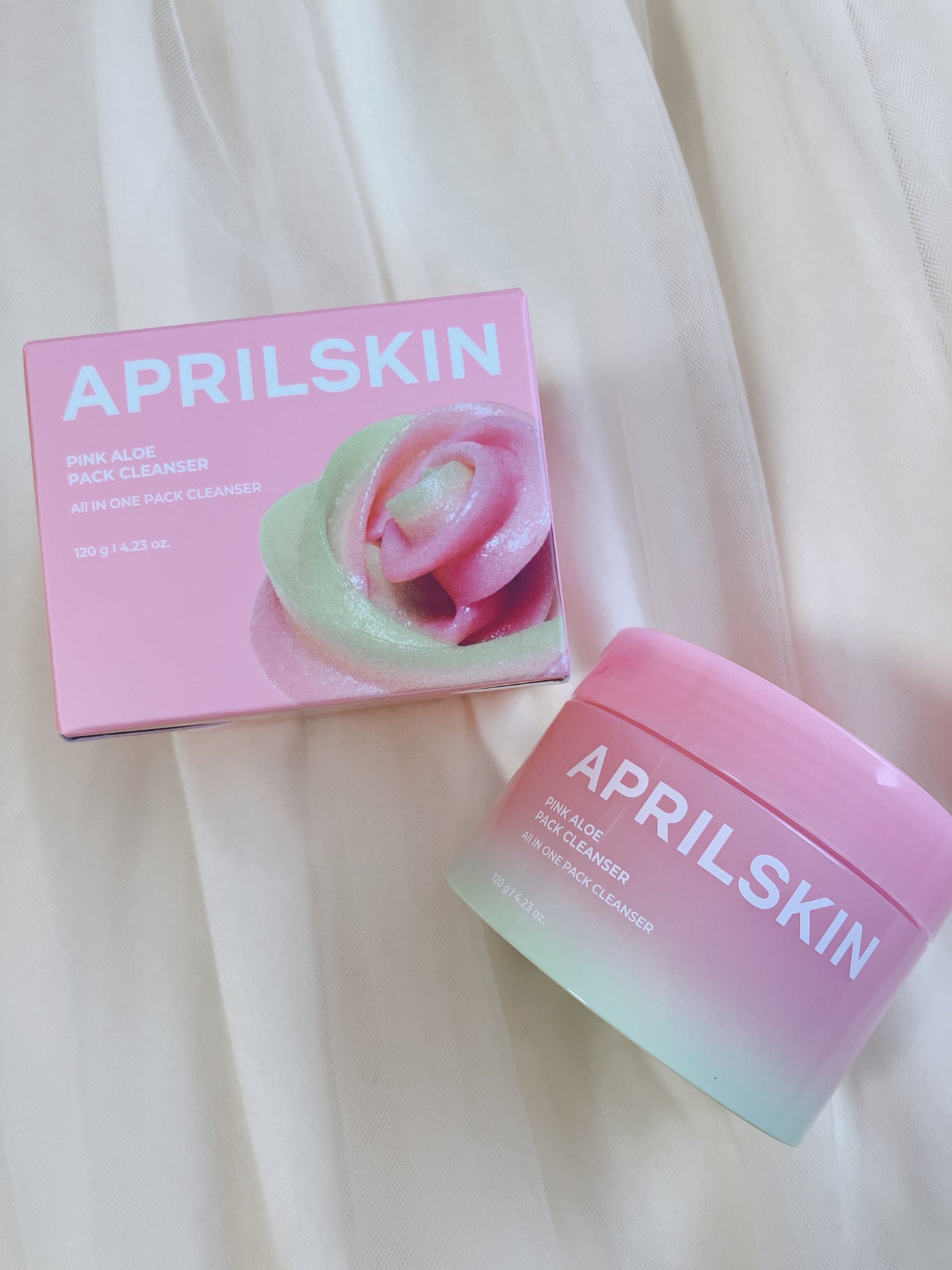 ピンクアロエメレンゲクレンザー/APRILSKIN/その他洗顔料を使ったクチコミ(1枚目)