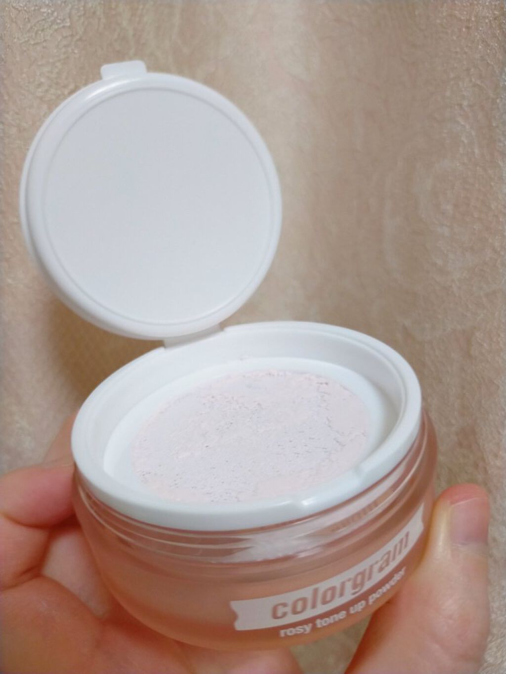 ロージートーンアップパウダー/Colorgram/ルースパウダーを使ったクチコミ（3枚目）
