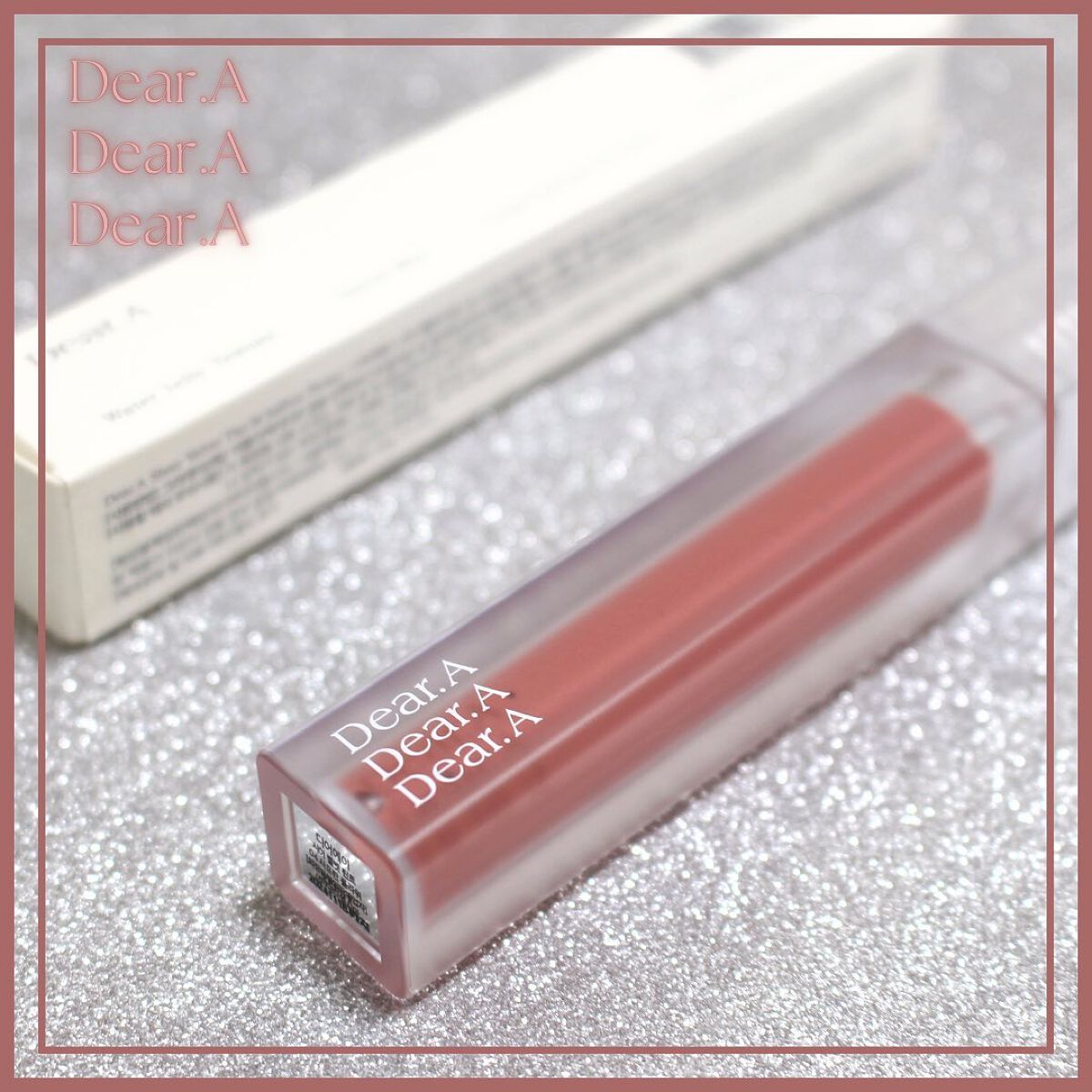 シアーベルベットティント 04 サフランフラワー/Dear.A/リップティントを使ったクチコミ（3枚目）