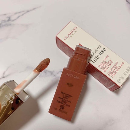 コンフォート リップオイル インテンス 01 インテンス ヌード/CLARINS/リップグロスを使ったクチコミ(2枚目)
